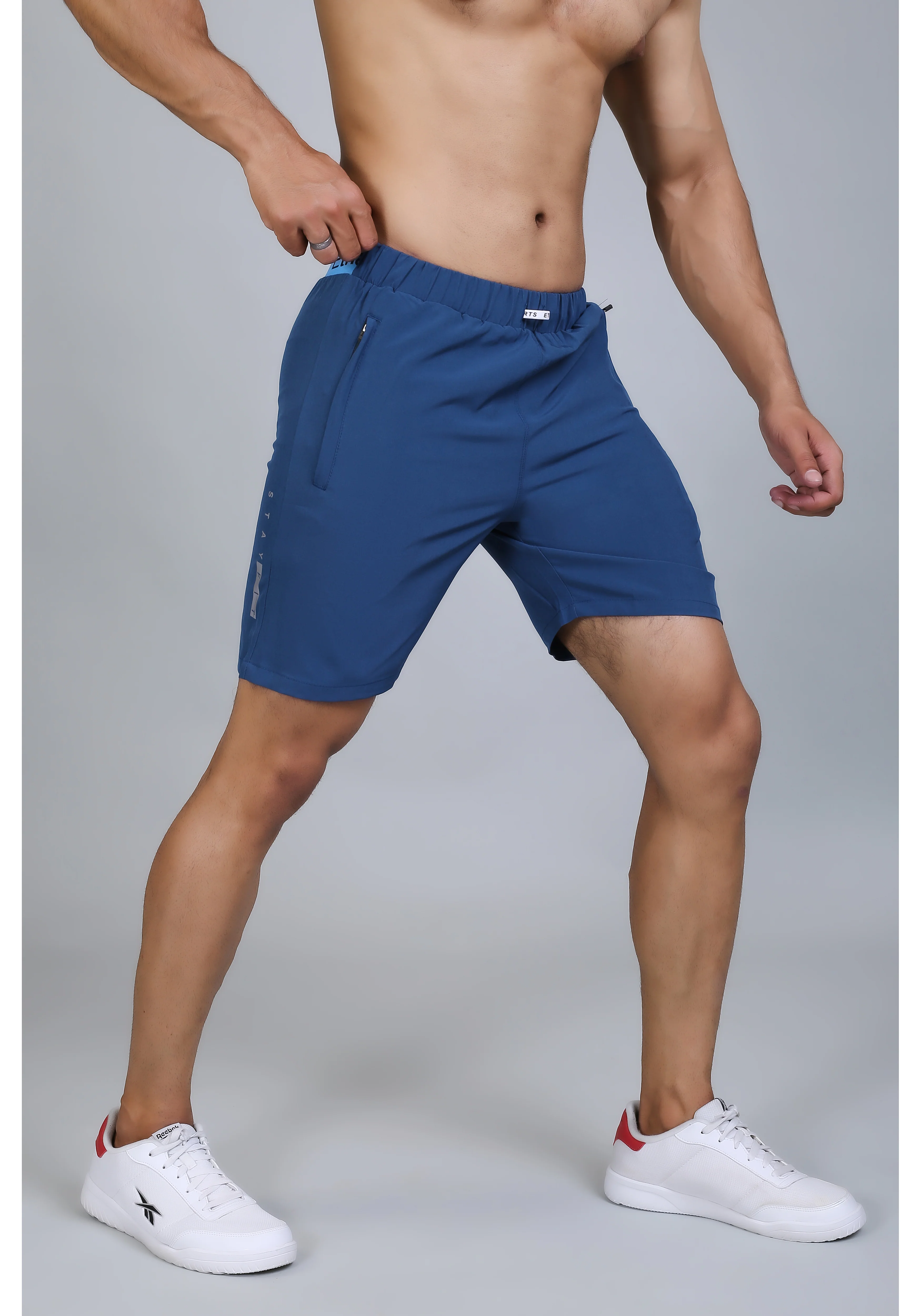 Ethan Solid Men Elastic Waistband Sports Shorts - Image 16