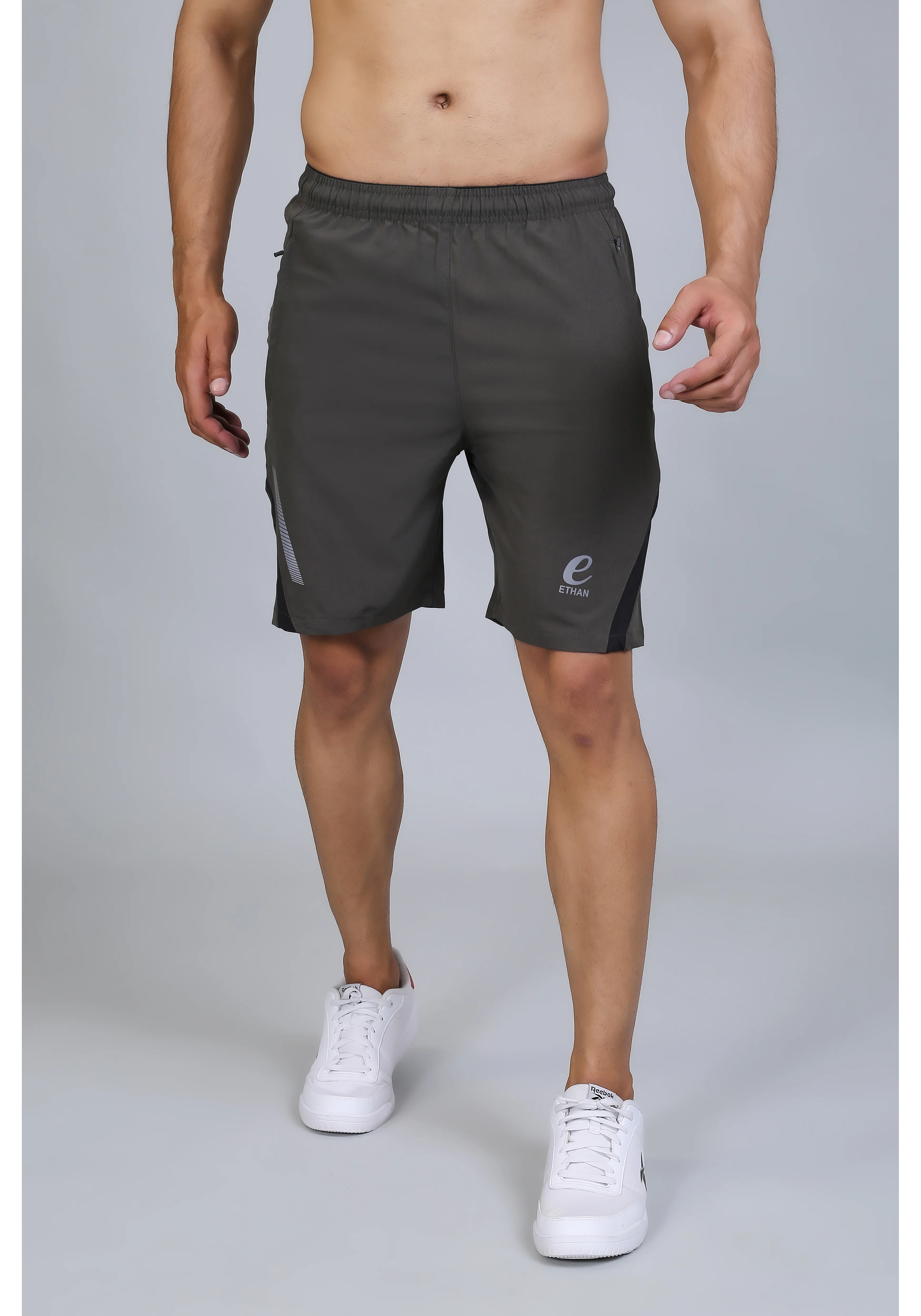 Ethan Solid Men Elasticated Towel Sports Shorts - Image 35