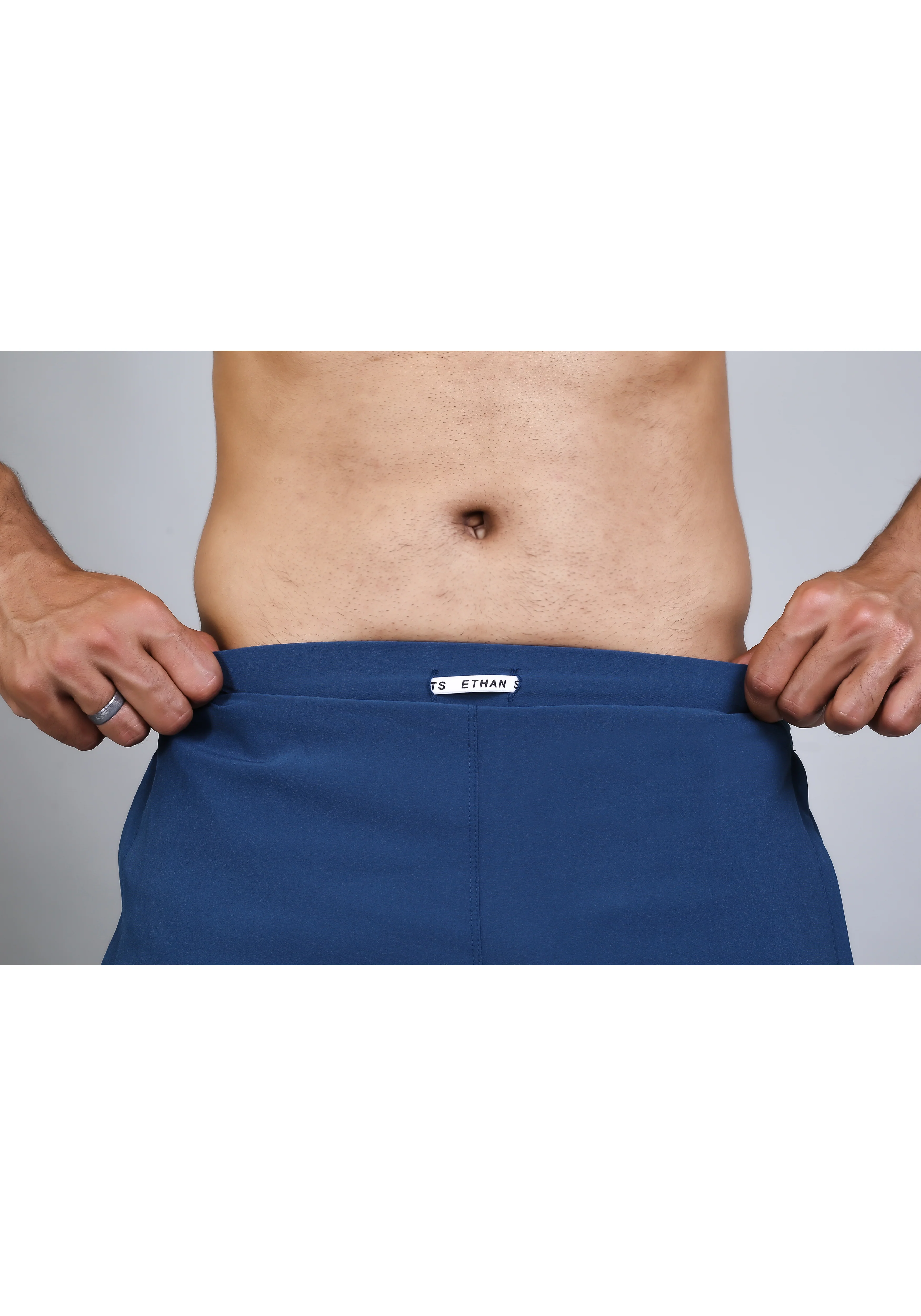 Ethan Solid Men Elasticated Towel Sports Shorts - Image 6